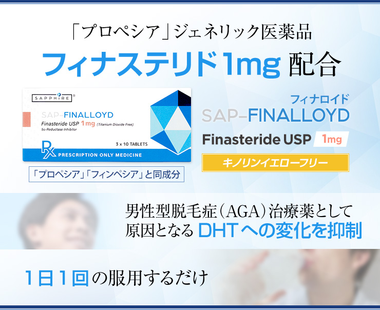 FinaLloyd(フィナロイド)は有効成分・フィナステリド含有