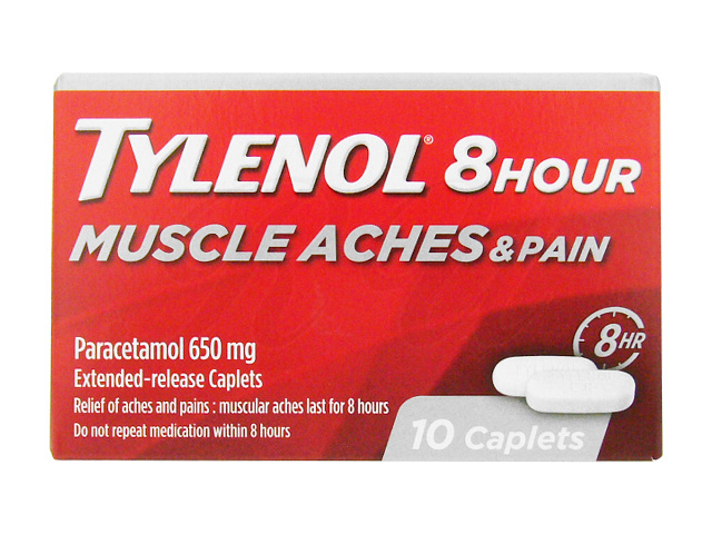 商品画像: タイレノール8アワー650mg 【1箱10錠】